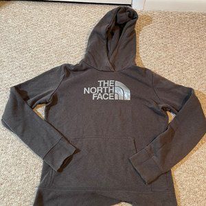 THE NORTH FACE Womens S Grey Hooded Sweater hoodie